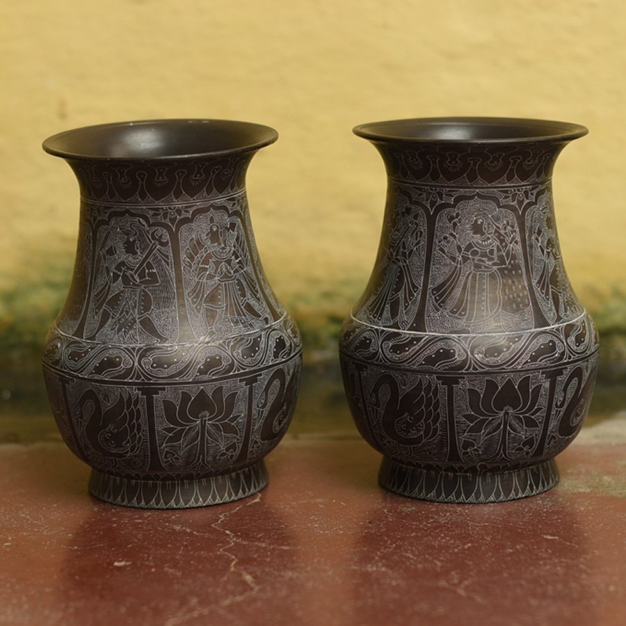Antiquities from Khajuraho | Lota ( Set of Two )
